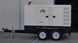 Generator on trailer