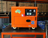 Brand New Portable Diesel Generator 6kVA 240V Single Phase Model: GWA55DS side view