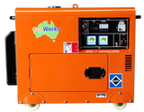 Brand New Portable Diesel Generator 6kVA 240V Single Phase Model: GWA55DS
