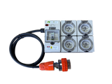 Portable Power Board Single Phase 32Amp - 4 Sockets Model: GWA-PPB-32A3P4S