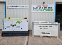 Generator with bulk fuel tank packages