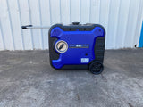 Brand New Portable Petrol Inverter Generator 6kVA Silent 240V - Pure Sine Wave Model: GWA65iS-AS handle