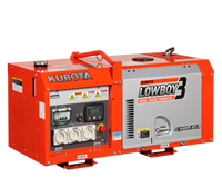 Kubota Lowboy 8kVA Diesel Generator side
