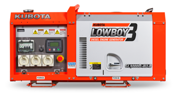 Kubota Lowboy 8kVA Diesel Generator