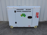 Brand New Portable Diesel Generator 6.5kVA 240V Single Phase (8kVA) Model: GWA65DS side view