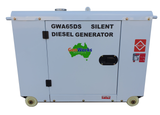 Brand New Portable Diesel Generator 6.5kVA 240V Single Phase (8kVA) Model: GWA65DS cutout