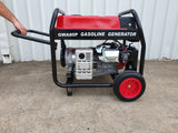 Brand New Portable Petrol Generator 8kVA 240V in Open Frame with Wheels kit Model: GWA80P handle
